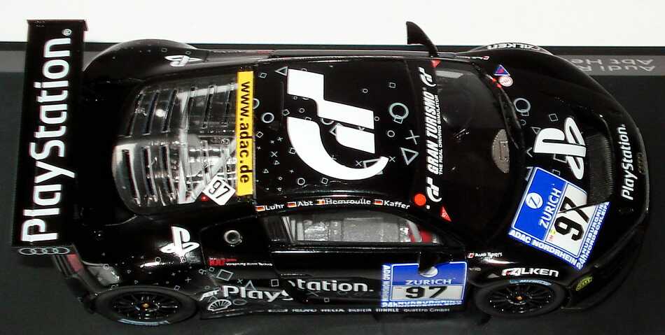 Foto 1:43 Audi R8 LMS 24 Stundenrennen Nürburgring 2009 Abt Sportsline, Playstation Nr.97, Luhr / Abt / Hemroulle / Kaffer Werbemodell Spark 5020918413