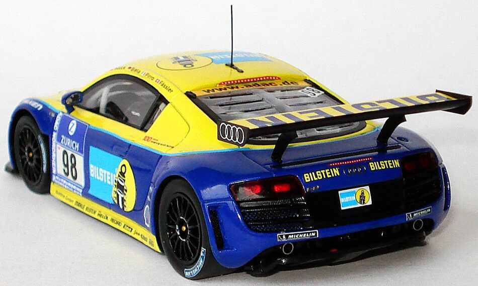Foto 1:43 Audi R8 LMS 24 Stundenrennen Nürburgring 2009 Phoenix Racing, Bilstein Nr.98 Stuck / Biela / Pirro / Fässler Werbemodell Spark 5020918423