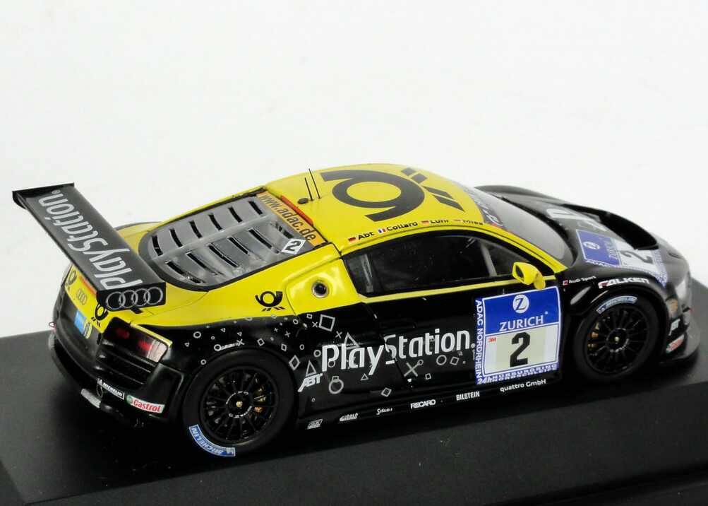 Foto 1:43 Audi R8 LMS 24 Stundenrennen Nürburgring 2010 Abt Sportsline, Playstation, Post Nr.2, Abt / Collard / Luhr / Mies Werbemodell Spark 5021018413