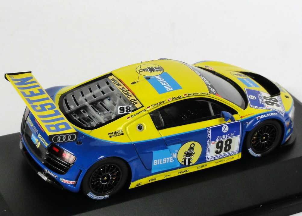 Foto 1:43 Audi R8 LMS 24 Stundenrennen Nürburgring 2010 Phoenix Racing, Bilstein Nr.98 Basseng / Rockenfeller / Stippler / Stuck Werbemodell Spark 5021018433