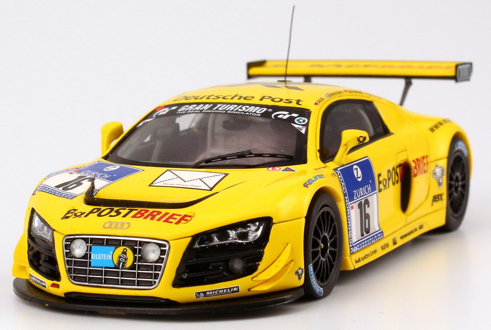 Foto 1:43 Audi R8 LMS 24 Stundenrennen Nürburgring 2011 Abt, E-PostBrief Nr.16, Ekström / Scheider / Werner / Abt Werbemodell Spark 5021118433