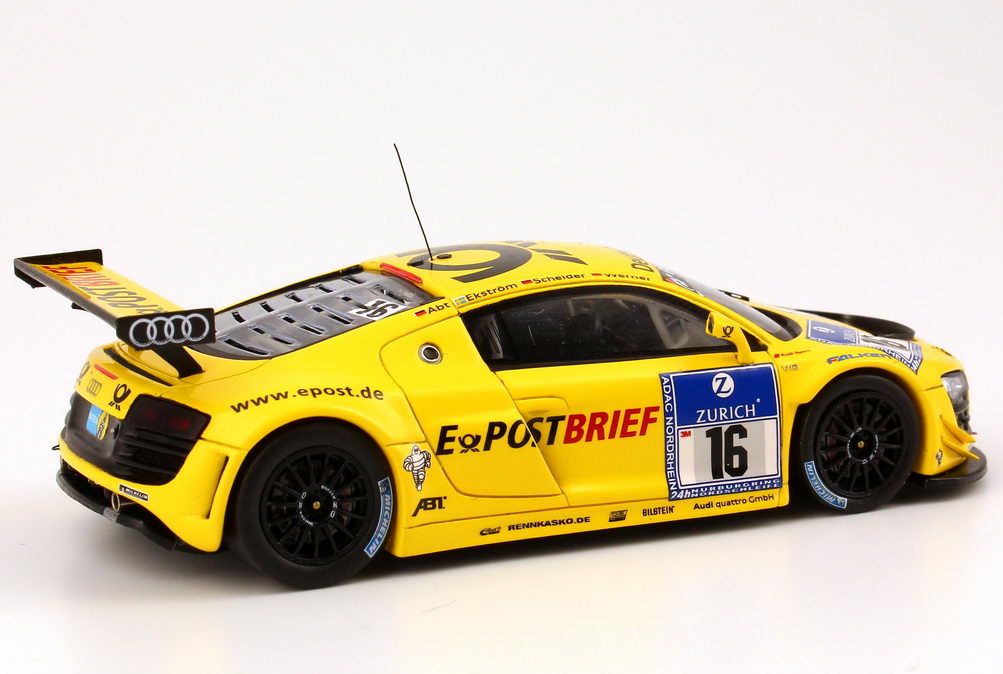 Foto 1:43 Audi R8 LMS 24 Stundenrennen Nürburgring 2011 Abt, E-PostBrief Nr.16, Ekström / Scheider / Werner / Abt Werbemodell Spark 5021118433