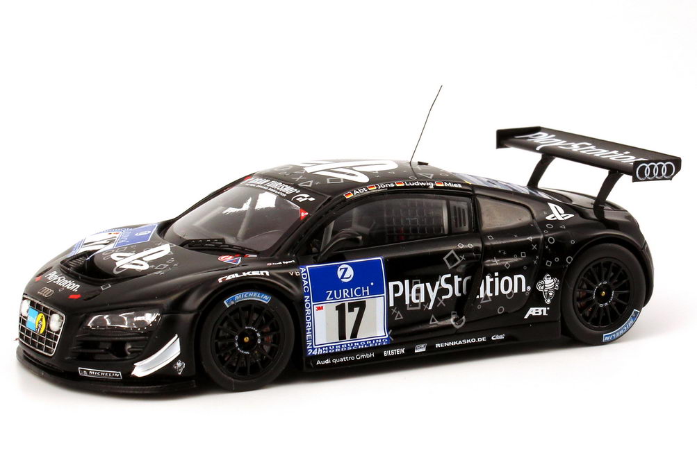 Foto 1:43 Audi R8 LMS 24 Stundenrennen Nürburgring 2011 Abt, Playstation Nr.17, Ludwig / Mies / Joens / Abt Werbemodell Spark 5021118443