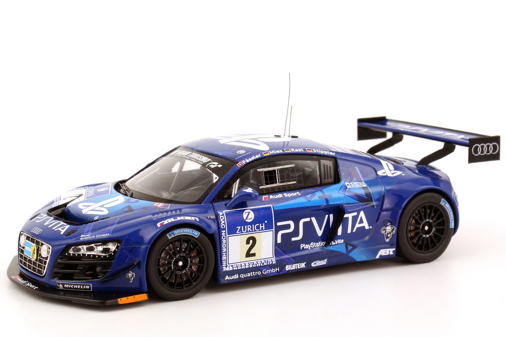 Foto 1:43 Audi R8 LMS ultra 24h Nürburgring 2012 PlayStation Vita Nr.2, Fässler / Mies / Rast / Stippler Werbemodell Spark 5021200353