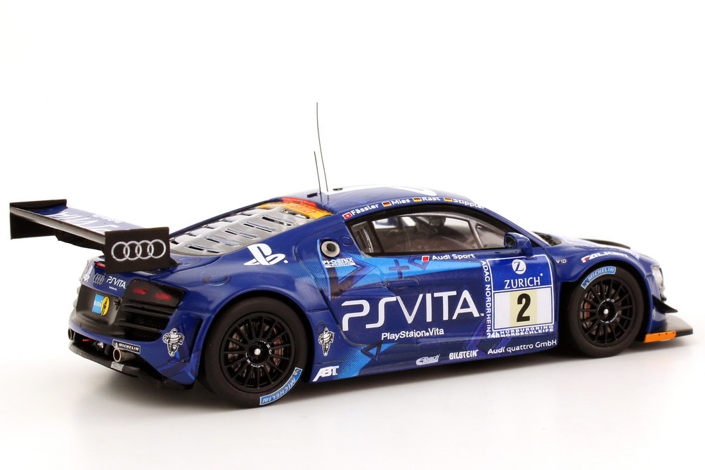 Foto 1:43 Audi R8 LMS ultra 24h Nürburgring 2012 PlayStation Vita Nr.2, Fässler / Mies / Rast / Stippler Werbemodell Spark 5021200353