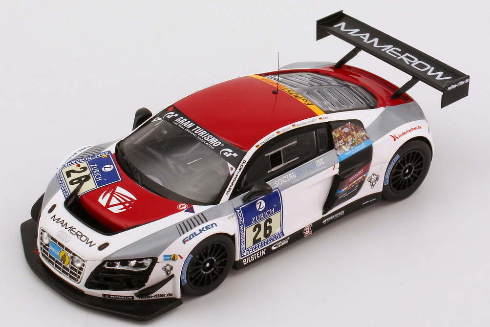 Foto 1:43 Audi R8 LMS ultra 24h Nürburgring 2012 Mamerow Nr.26, Mamerow / Abt / Ammermüller / Hahne Werbemodell Spark 5021200343