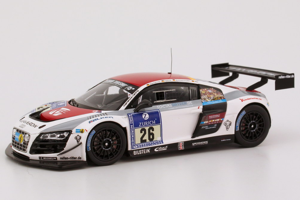 Foto 1:43 Audi R8 LMS ultra 24h Nürburgring 2012 Mamerow Nr.26, Mamerow / Abt / Ammermüller / Hahne Werbemodell Spark 5021200343