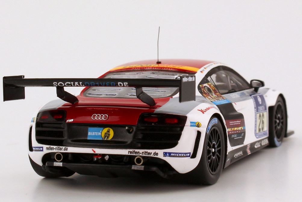 Foto 1:43 Audi R8 LMS ultra 24h Nürburgring 2012 Mamerow Nr.26, Mamerow / Abt / Ammermüller / Hahne Werbemodell Spark 5021200343