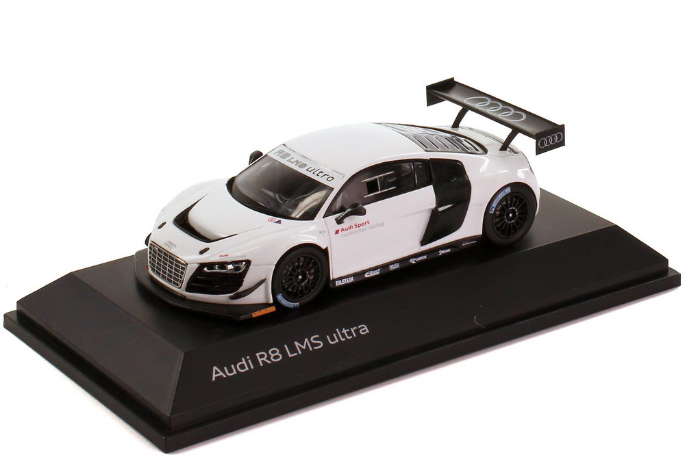 1 43 Audi R8 LMS Ultra Weiß White "Audi Sport Customer Racing" Dealer Edition