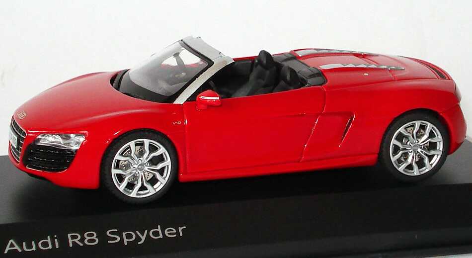 Foto 1:43 Audi R8 Spyder 5.2 FSI quattro V10 brillantrot Werbemodell Schuco 5010918523