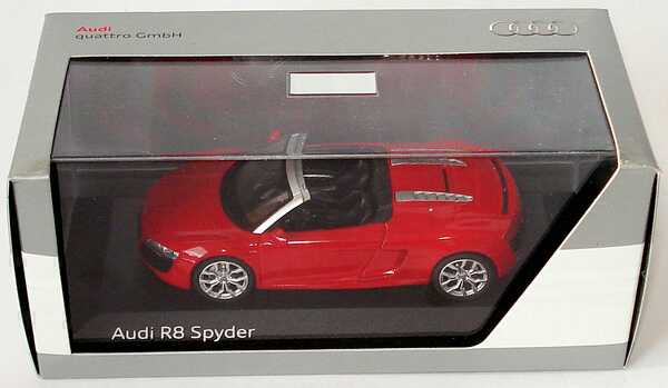 Foto 1:43 Audi R8 Spyder 5.2 FSI quattro V10 brillantrot Werbemodell Schuco 5010918523