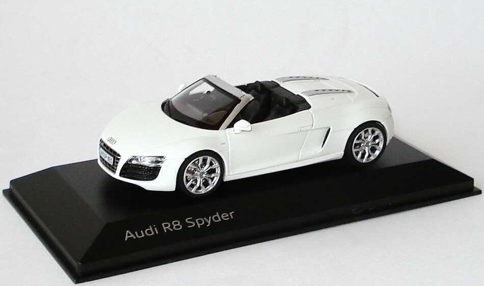 Foto 1:43 Audi R8 Spyder 5.2 FSI quattro V10 ibisweiß Werbemodell Schuco 5010918513