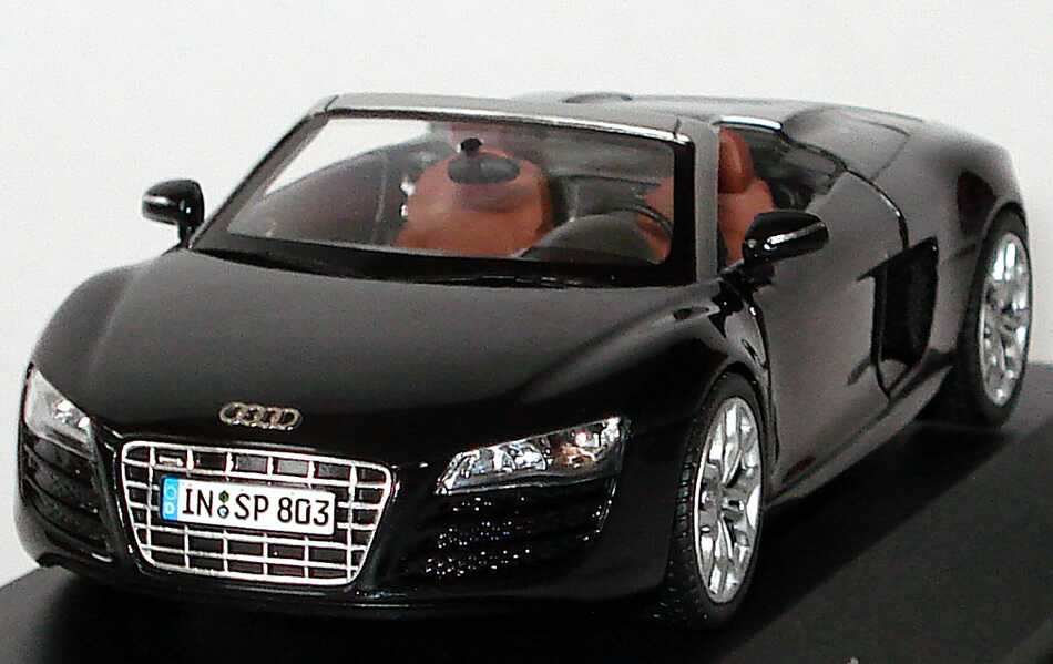 Foto 1:43 Audi R8 Spyder 5.2 FSI quattro V10 phantomschwarz-met. Werbemodell Schuco 5010918533