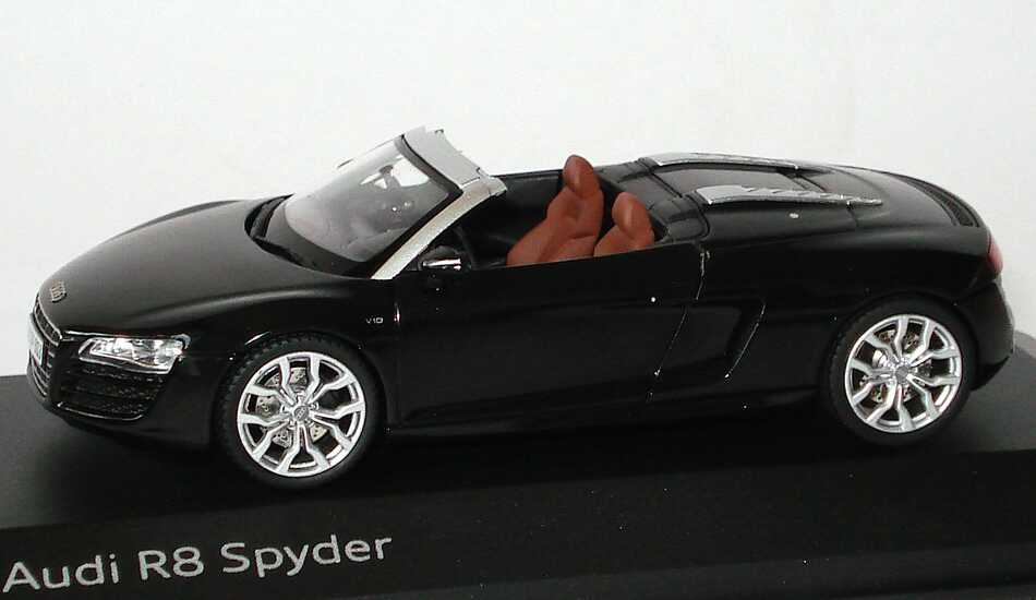 Foto 1:43 Audi R8 Spyder 5.2 FSI quattro V10 phantomschwarz-met. Werbemodell Schuco 5010918533