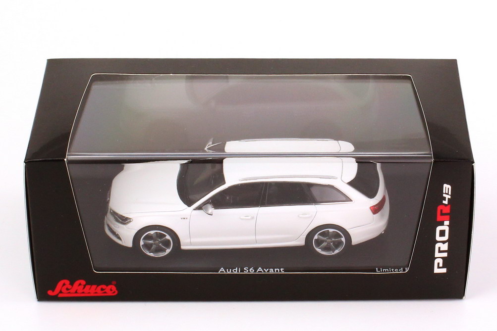 Foto 1:43 Audi S6 Avant (C7) ibis-weiß - Limited Edition 500 Schuco Pro.R4308845