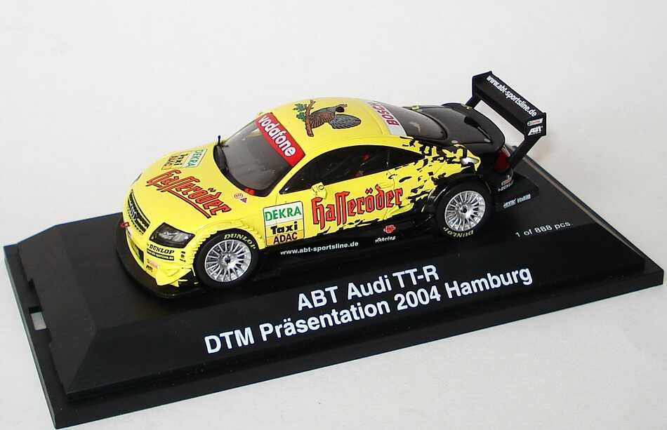 Foto 1:43 Audi TT-R DTM Präsentation 2004 Hamburg, Taxi Hasseröder, Abt Schuco 04906