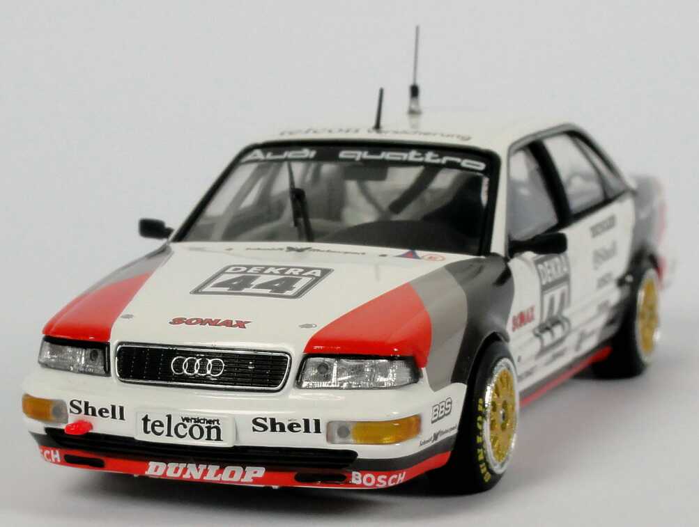 Foto 1:43 Audi V8 DTM 1990 SMS Nr.44 H.J.Stuck - Werbemodell - Minichamps 5030900403