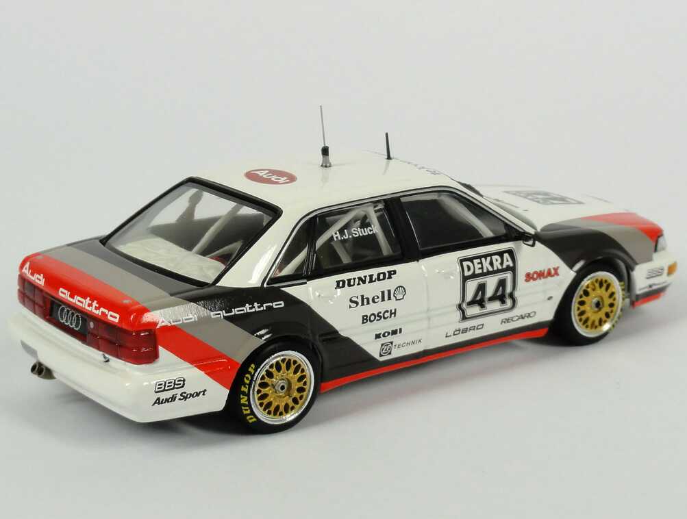 Foto 1:43 Audi V8 DTM 1990 SMS Nr.44 H.J.Stuck - Werbemodell - Minichamps 5030900403