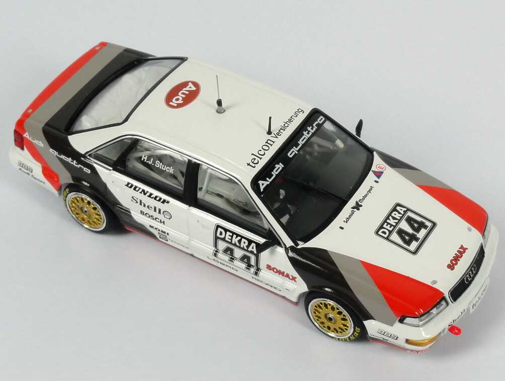 Foto 1:43 Audi V8 DTM 1990 SMS Nr.44 H.J.Stuck - Werbemodell - Minichamps 5030900403