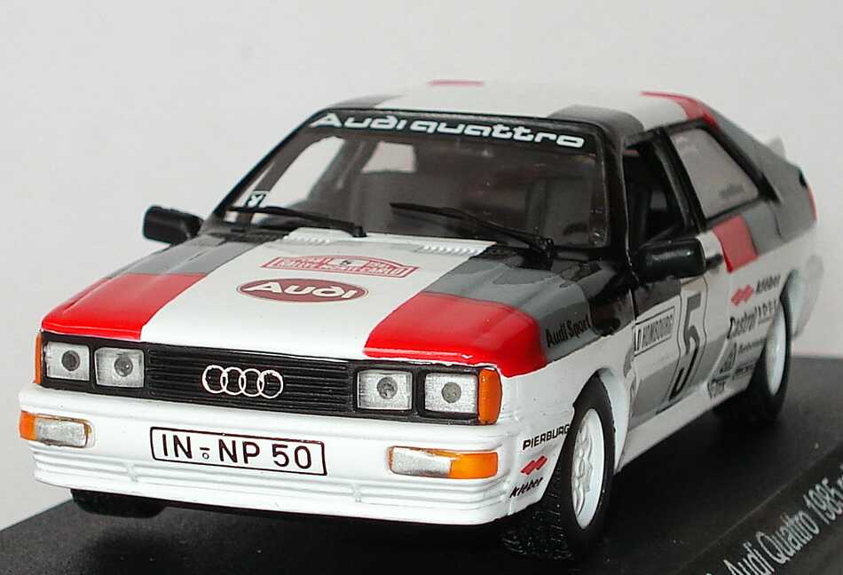 Foto 1:43 Audi quattro Rallye Monte Carlo 1985, Nr.5, Mikkola / Hertz Detail Cars