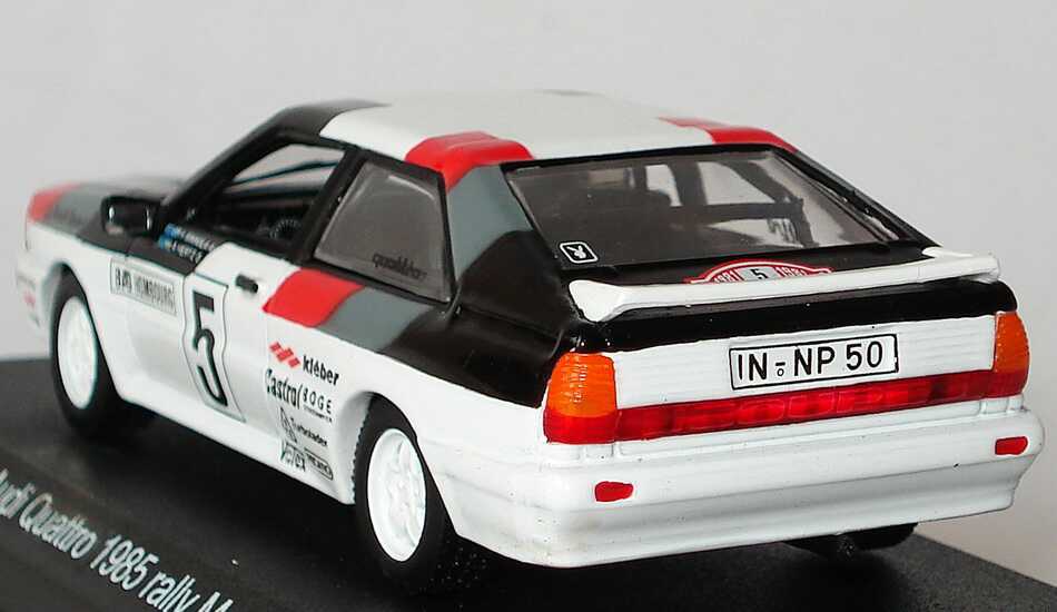 Foto 1:43 Audi quattro Rallye Monte Carlo 1985, Nr.5, Mikkola / Hertz Detail Cars