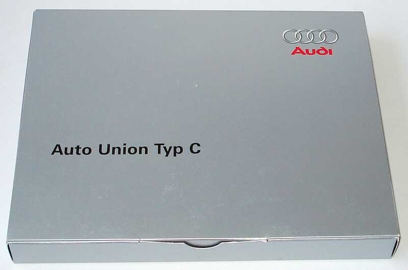 Foto 1:43 Auto-Union Typ C (1936) Nr.4, Bernd Rosemeyer, Bausatz Werbemodell Brumm