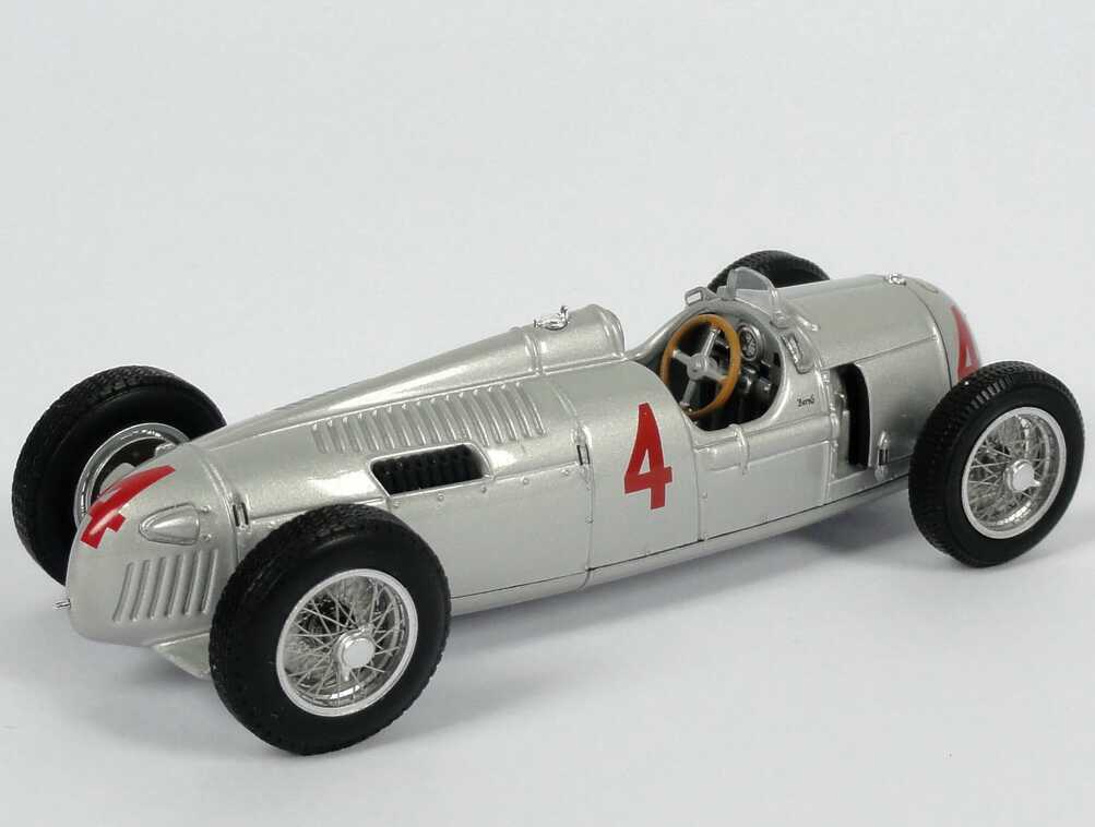 Foto 1:43 Auto Union Bergrennwagen Typ C 1936 Nr.4, Bernd Rosemeyer Werbemodell Minichamps 503.09.006.03