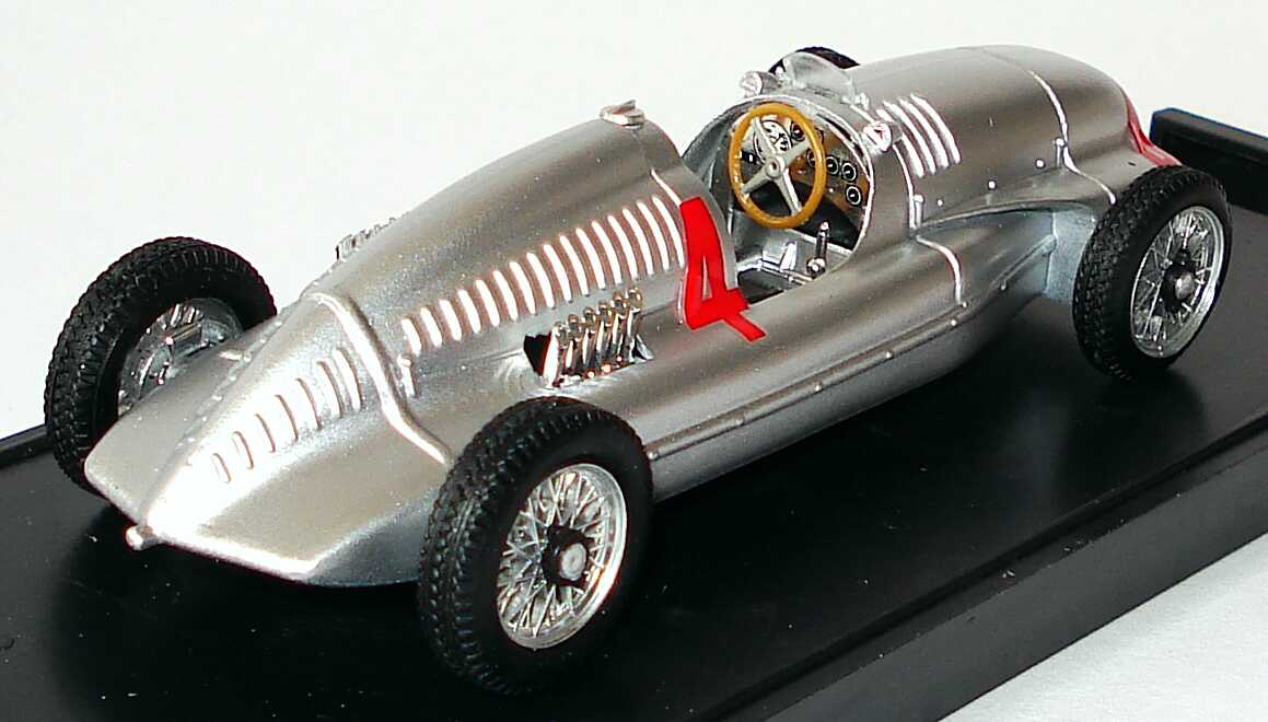 Foto 1:43 Auto Union Grand-Prix-Rennwagen Typ D 1938 Nr.4 Werbemodell Brumm 503.03.003.03