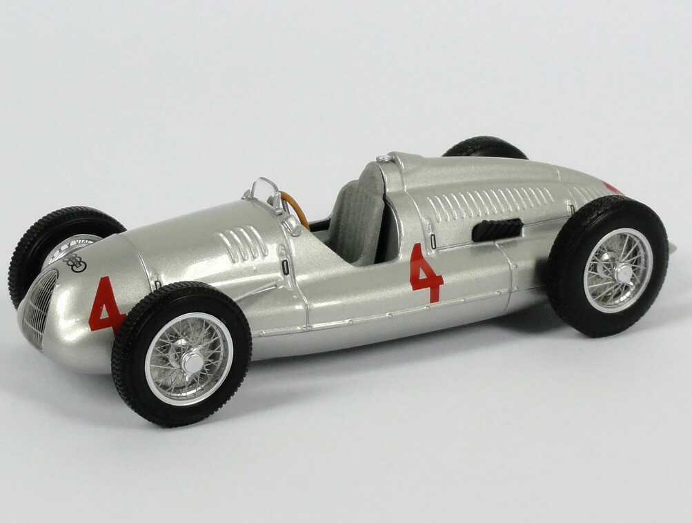 Foto 1:43 Auto Union Grand-Prix-Rennwagen Typ D 1938 Nr.4 Werbemodell Minichamps 503.09.007.03