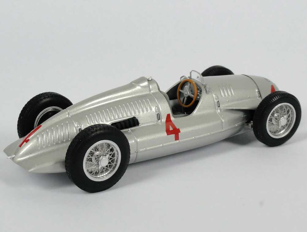 Foto 1:43 Auto Union Grand-Prix-Rennwagen Typ D 1938 Nr.4 Werbemodell Minichamps 503.09.007.03