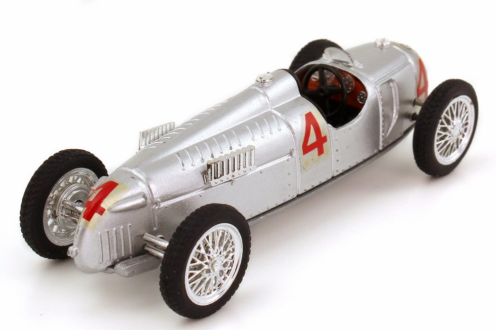 Foto 1:43 Auto Union Typ C 1936 Nr.4, Bernd Rosemeyer, Sitz schwarz Brumm