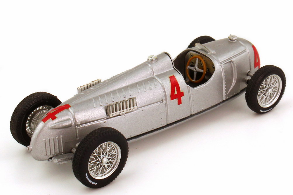 Foto 1:43 Auto Union Typ C 1936 Nr.4, Bernd Rosemeyer, Sitz grau Brumm