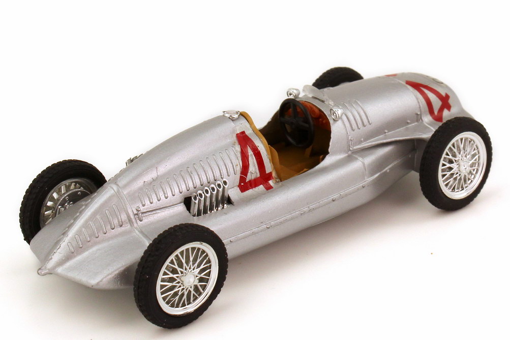 Foto 1:43 Auto Union Typ D Grand-Prix-Rennwagen 1938 Nr.4 Brumm R109