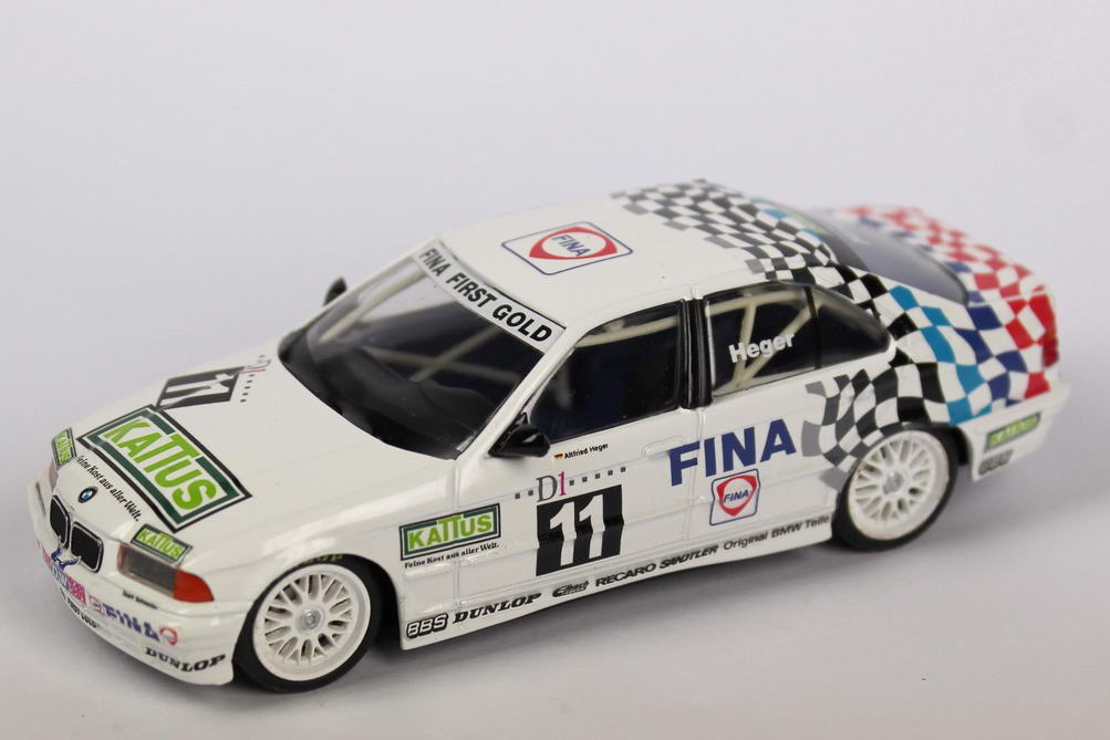 Foto 1:43 BMW 318i (E36) ADAC TW-Cup 1994 Fina, Kattus Nr.11, Heger Minichamps 430942011