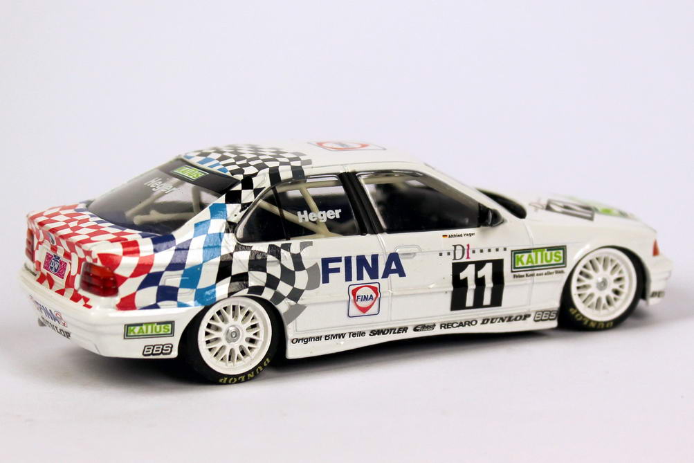 Foto 1:43 BMW 318i (E36) ADAC TW-Cup 1994 Fina, Kattus Nr.11, Heger Minichamps 430942011