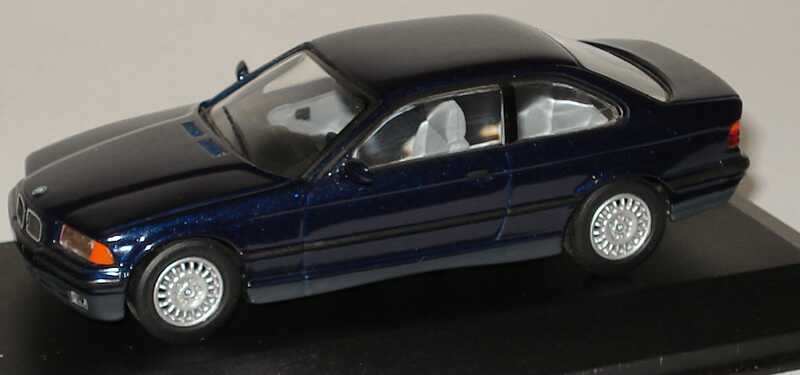 Foto 1:43 BMW 325i Coupé (E36) dunkelblau-met. Minichamps 430023320