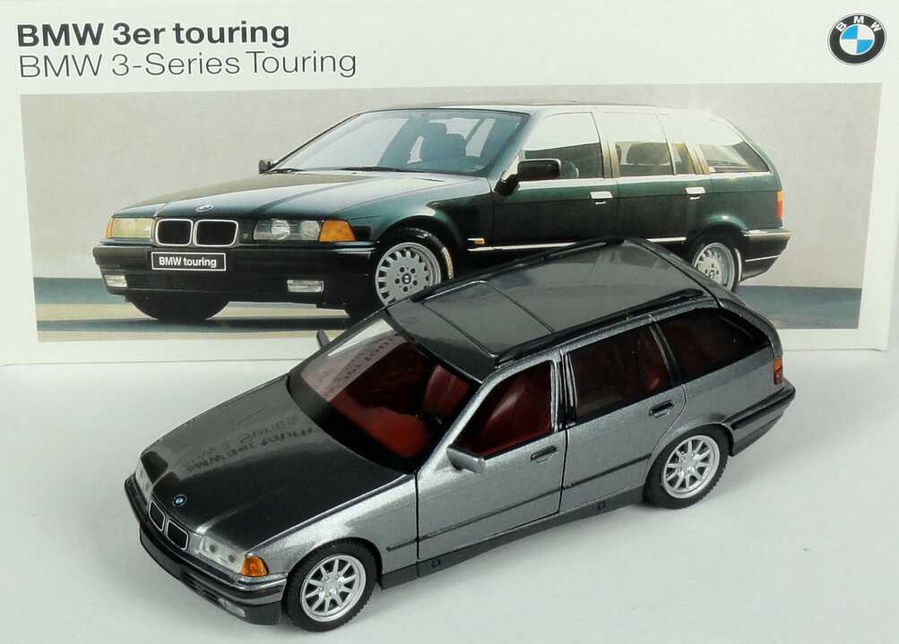 Modellauto BMW 325i 3er E36 Touring Kombi 1995 silber Modellauto 1