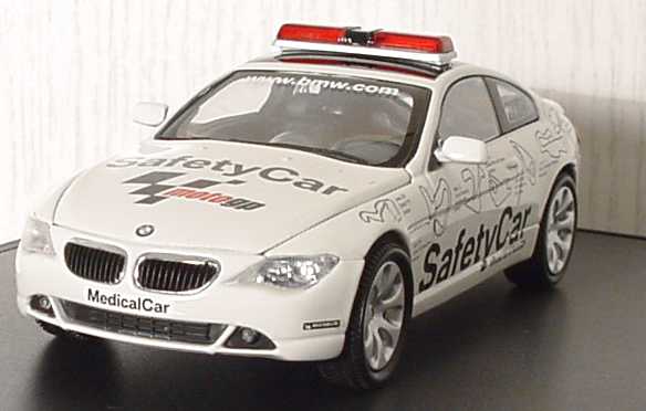 Foto 1:43 BMW 645Ci (E63) Safety Car / Medical Car MotoGP Werbemodell Kyosho 80420394065