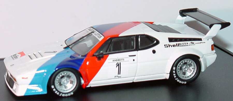 Foto 1:43 BMW M1 Procar-Serie 1979 Marlboro, BMW-M-Team Nr.1, Mario Andretti Werbemodell Minichamps 80420309422