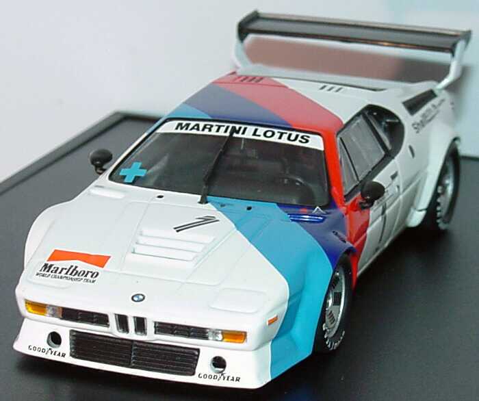 Foto 1:43 BMW M1 Procar-Serie 1979 Marlboro, BMW-M-Team Nr.1, Mario Andretti Werbemodell Minichamps 80420309422