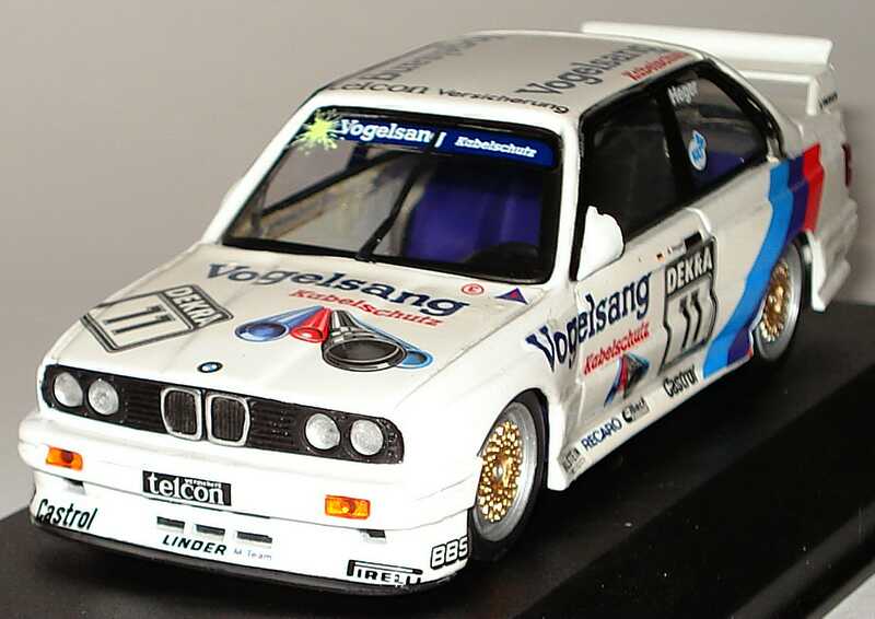 Foto 1:43 BMW M3 (E30) DTM 1990 Linder, Vogelsang Nr.11, Heger Minichamps