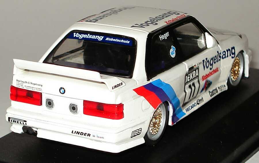 Foto 1:43 BMW M3 (E30) DTM 1990 Linder, Vogelsang Nr.11, Heger Minichamps