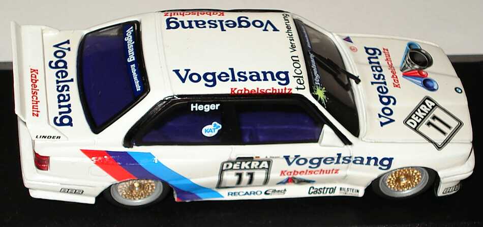Foto 1:43 BMW M3 (E30) DTM 1990 Linder, Vogelsang Nr.11, Heger Minichamps