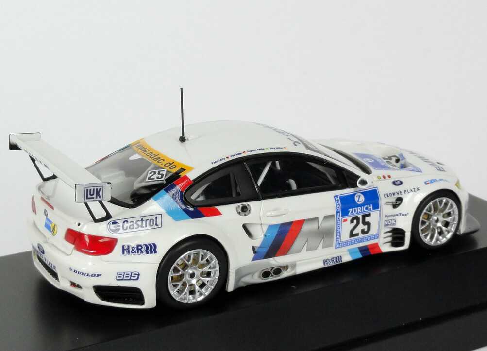 Foto 1:43 BMW M3 GT2 (E92) 24 Stundenrennen Nürburgring 2010 BMW M Power Nr.25, Müller / Farfus / Alzen / Lamy (Siegerfahrzeug) Werbemodell Minichamps 80422185880