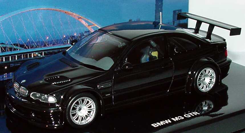 Foto 1:43 BMW M3 GTR (E46) schwarz Flavours of Asia, Motiv Taipeh 101 Werbemodell Minichamps 80420393161