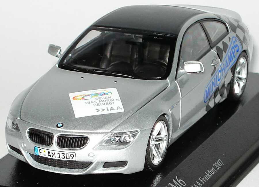 Foto 1:43 BMW M6 Coupé (E63) Sondermodell 62. IAA Frankfurt 2007 Minichamps 403026123