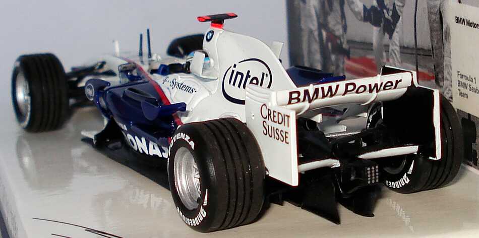 Foto 1:43 BMW Sauber F1.08 Formel 1 2008 Petronas Nr.3, Nick Heidfeld Werbemodell Minichamps 80420444652
