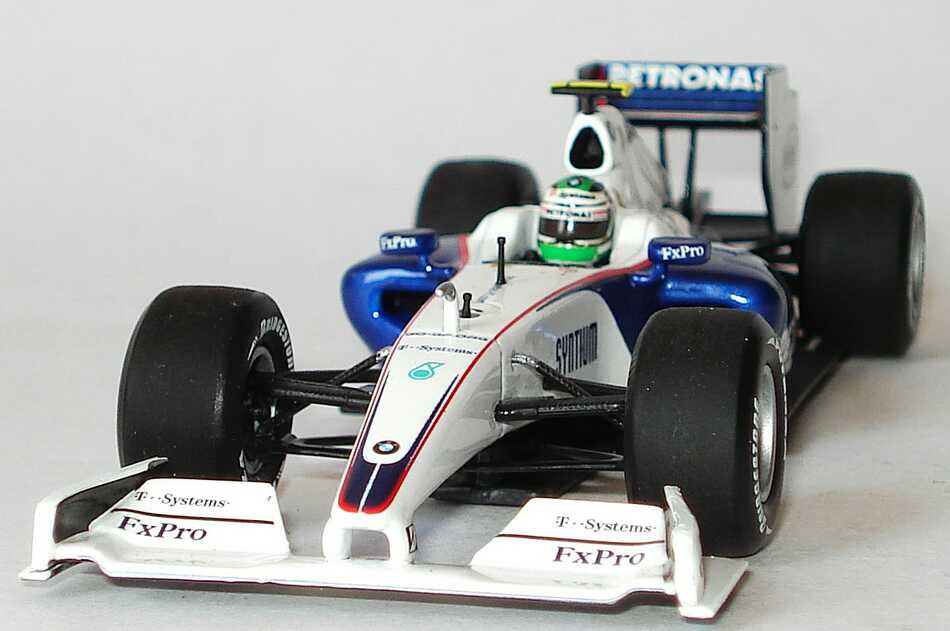 Foto 1:43 BMW Sauber F1.09 Formel 1 2009 Petronas Nr.6, Nick Heidfeld (Showcar) Minichamps 400090076