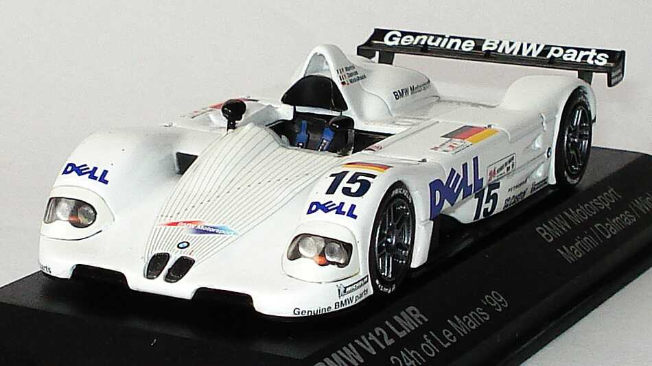 Foto 1:43 BMW V12 LMR 24h von Le Mans 1999 Dell Nr.15, Martini / Dalmas / Winkelhock, Siegerfahrzeug Werbemodell Minichamps 80429418138