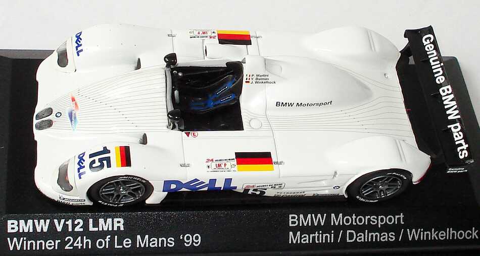 Foto 1:43 BMW V12 LMR 24h von Le Mans 1999 Dell Nr.15, Martini / Dalmas / Winkelhock, Siegerfahrzeug Werbemodell Minichamps 80429418138